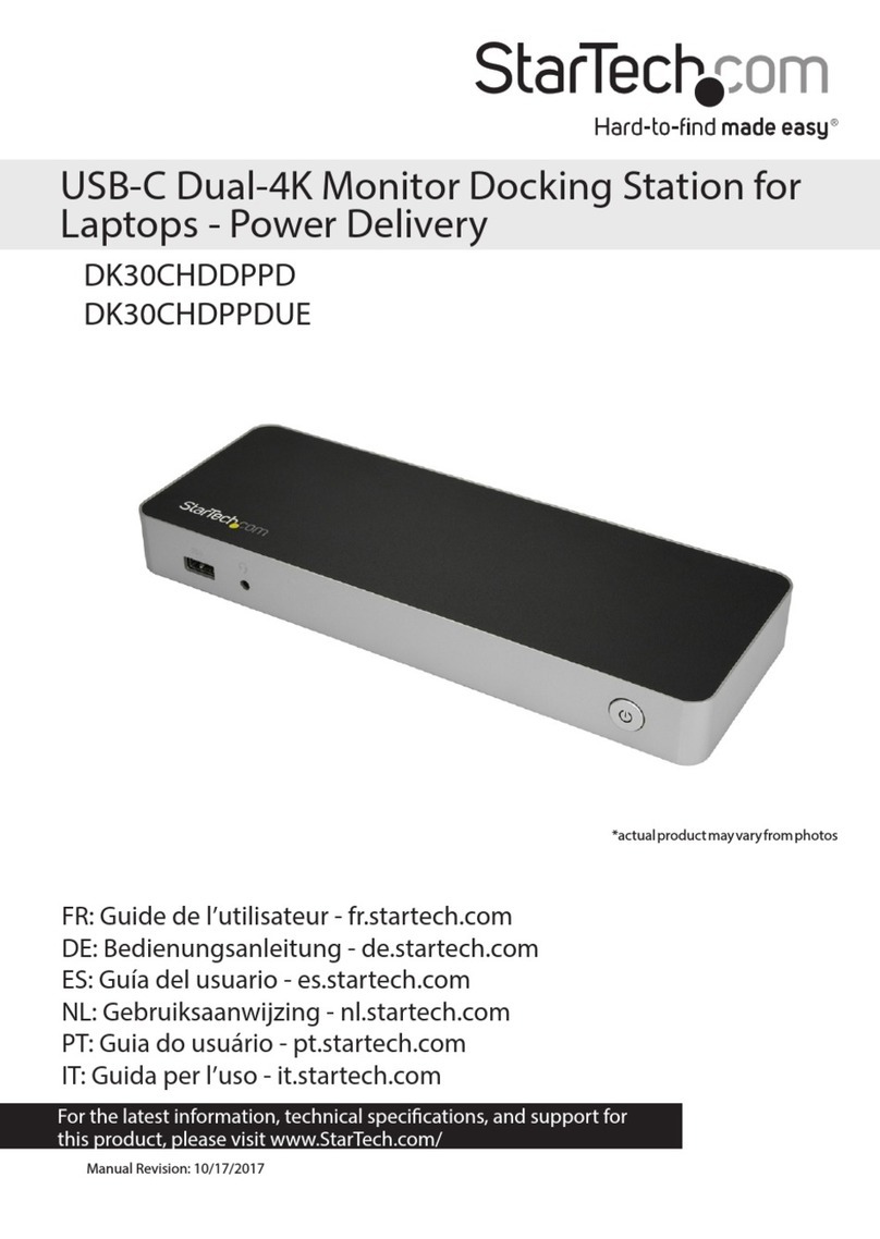 StarTech.com DK30CHDDPPD User manual StarTech.com DK30CHDDPPD User manual