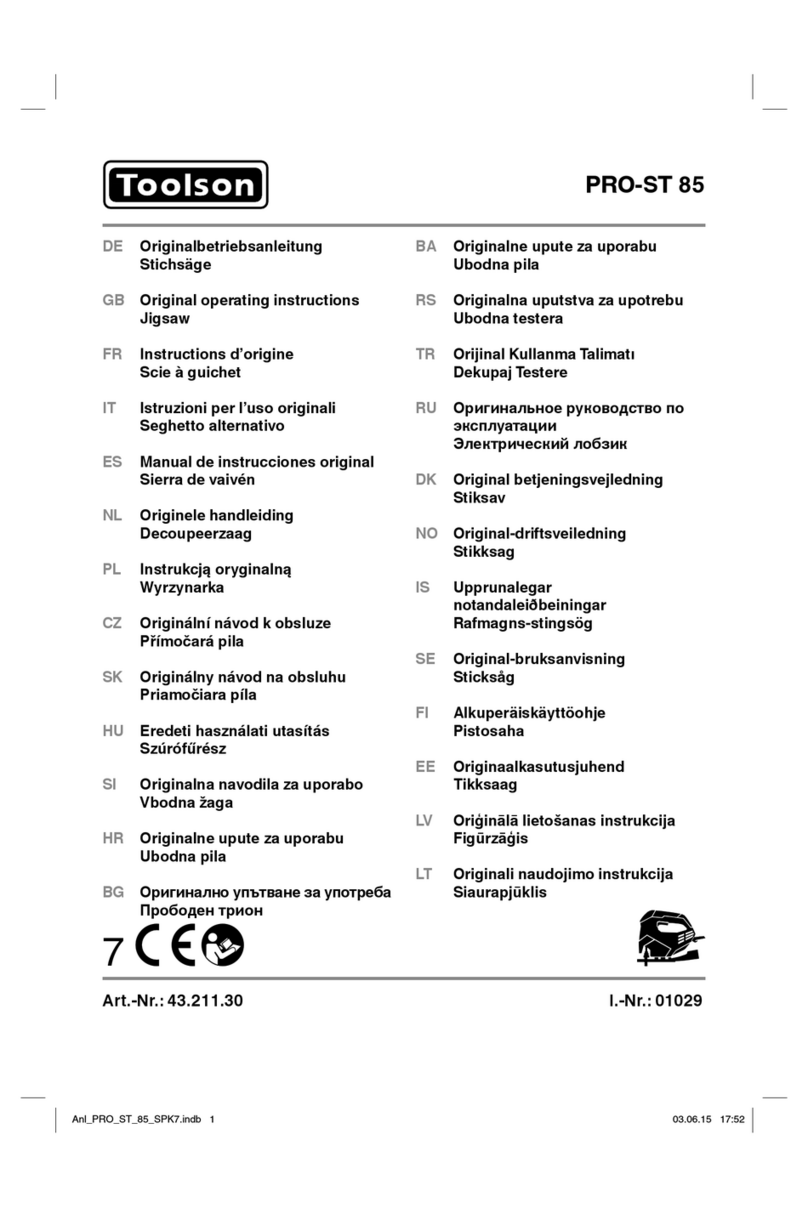 Toolson PRO-ST 85 User manual