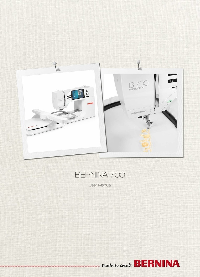 Bernina 700 User manual