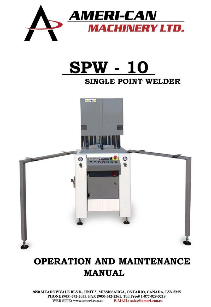 AMERI-CAN MACHINERY SPW-10 User manual