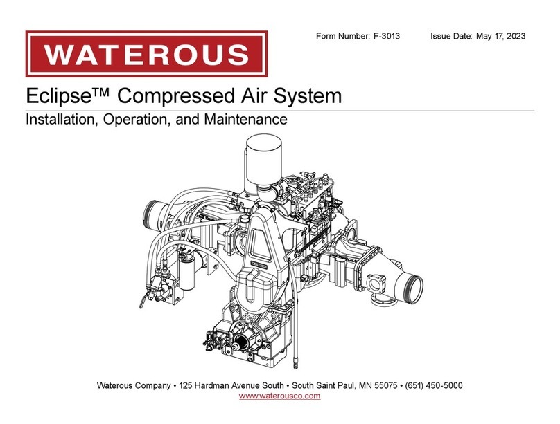 Waterous Eclipse Installation and operating instructions