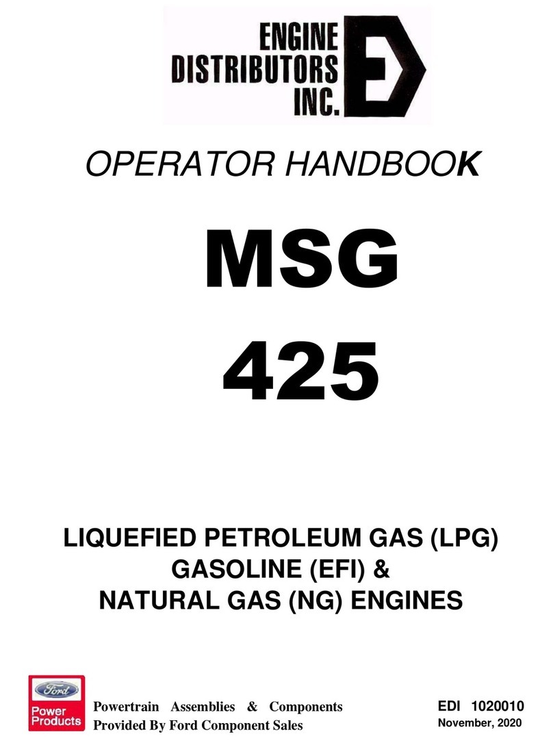 Engine distributors MSG 425 Service manual