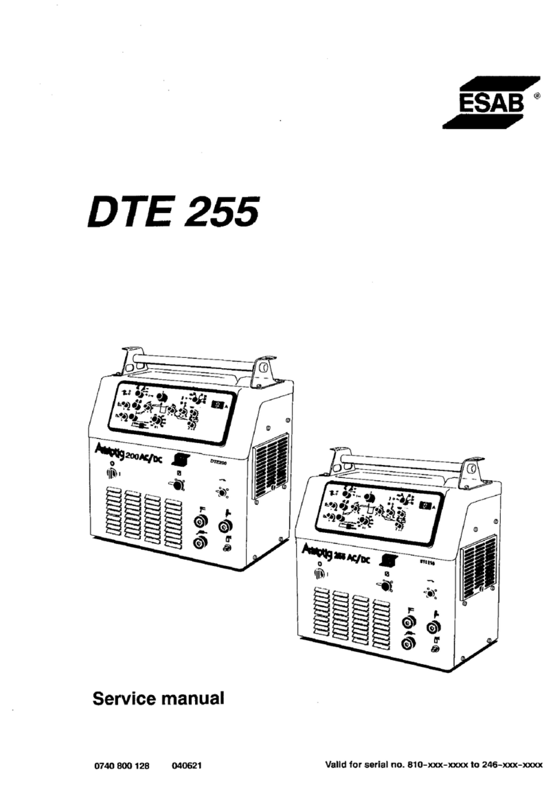 ESAB DTE 255 User manual