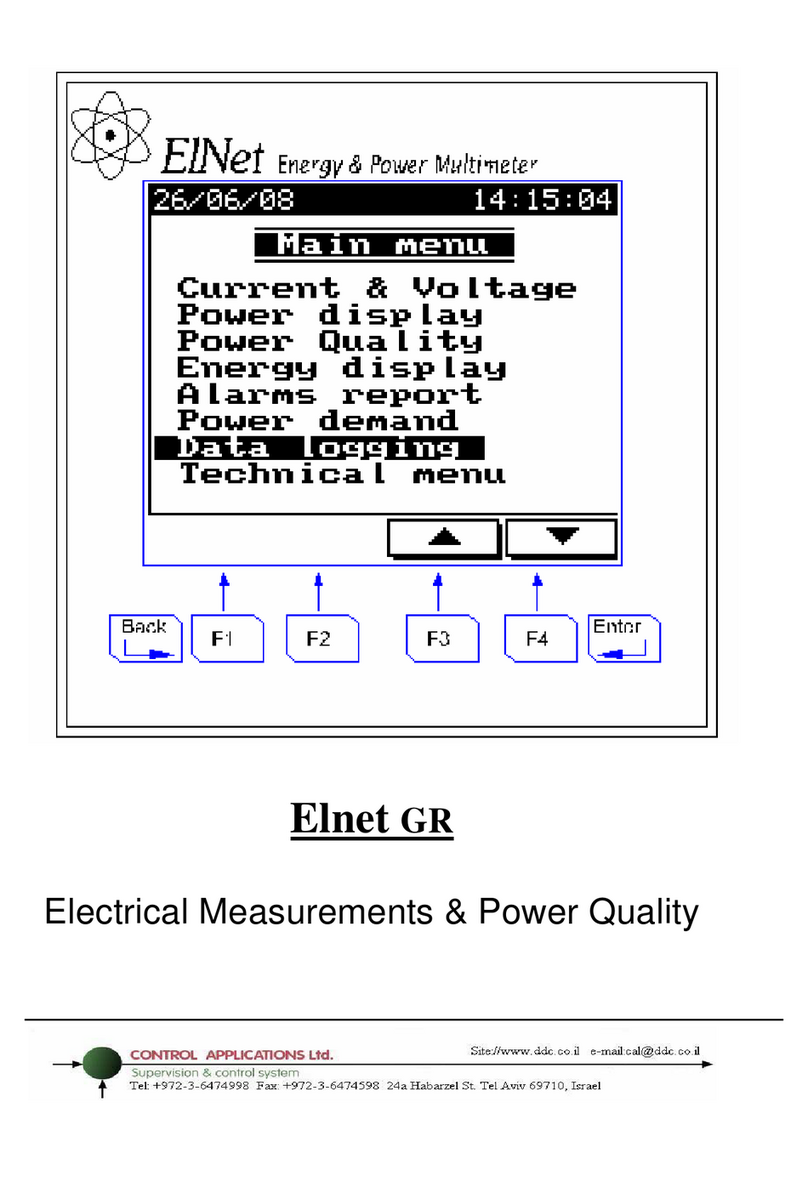 Control Applications Elnet GR User manual