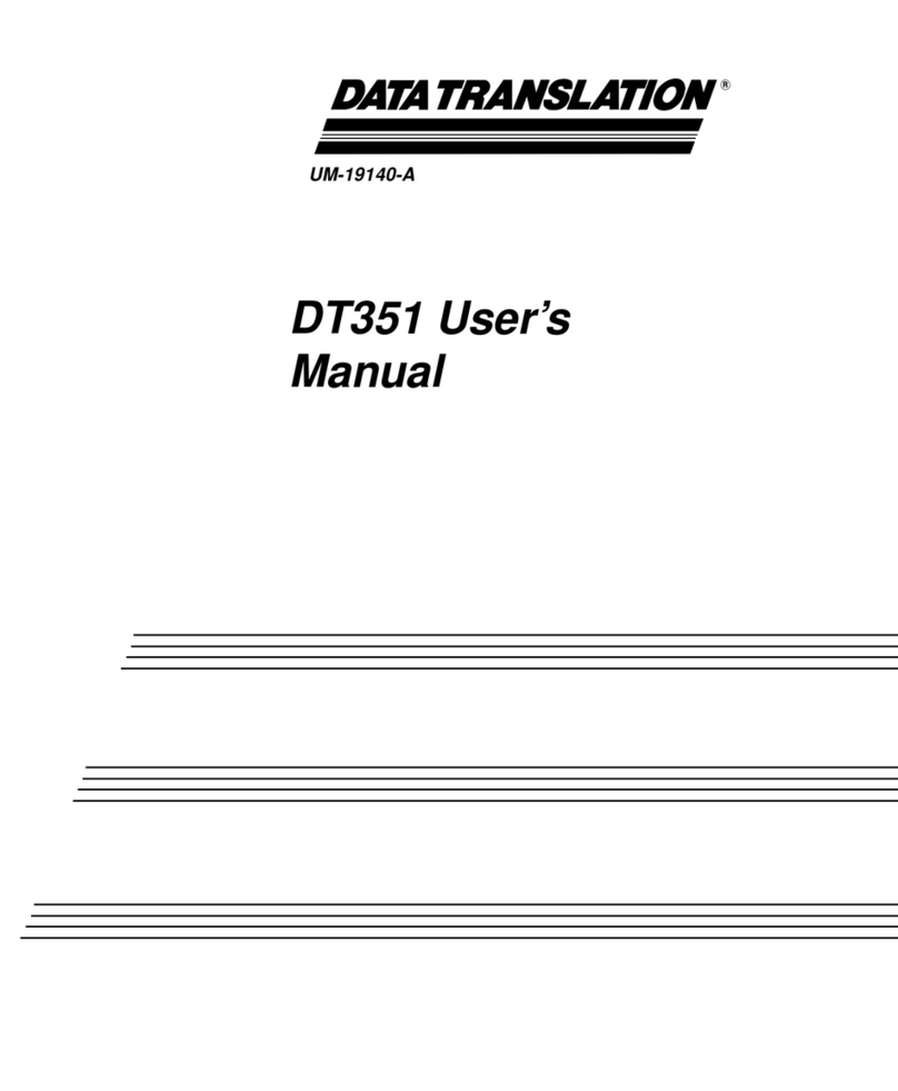Data Translation DT351 User manual