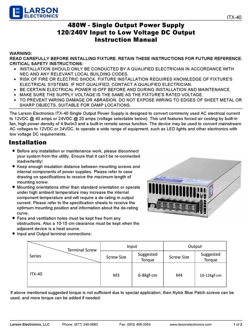 Larson Electronics ITX-40 User manual