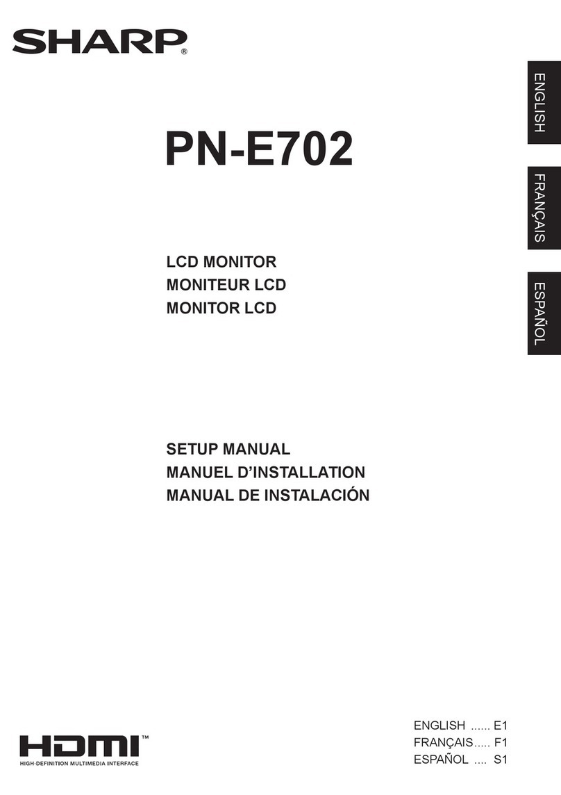 Sharp PN-E702 User guide
