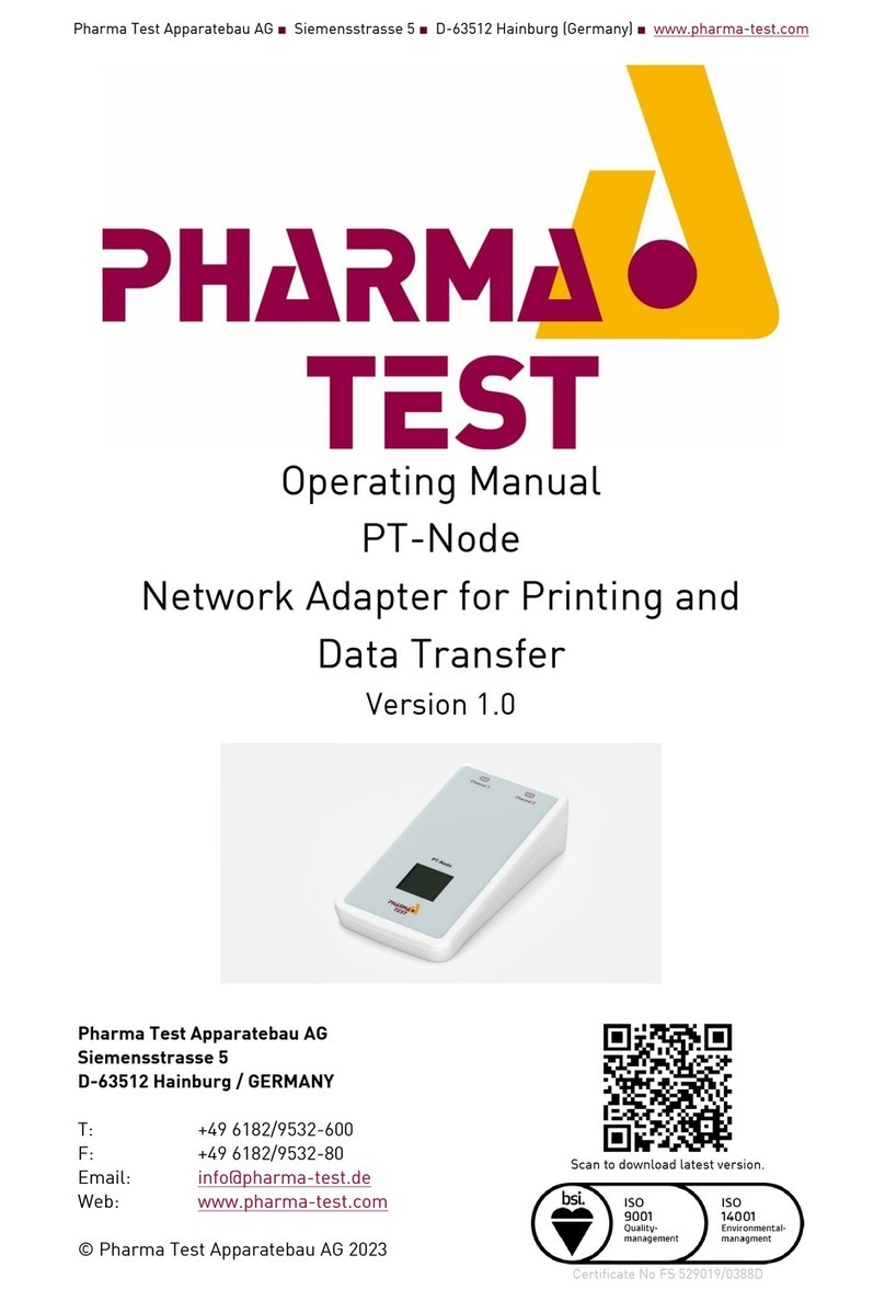 Pharma Test PT-Node User manual