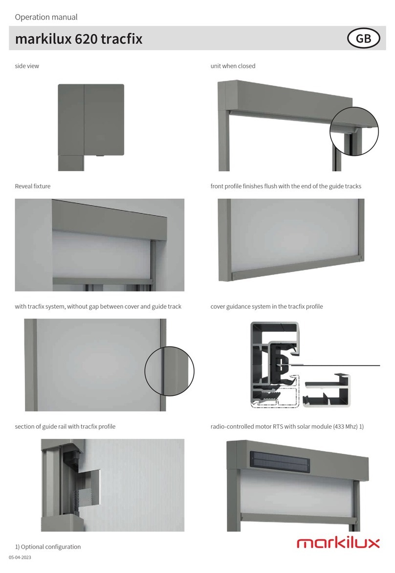 Markilux 620 tracfix User manual