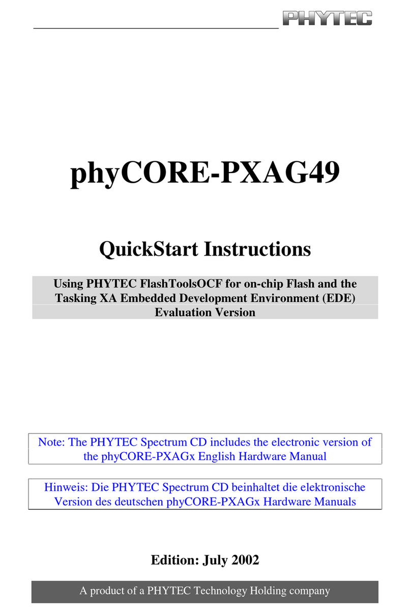 Phytec phyCORE-PXAG49 Programming manual