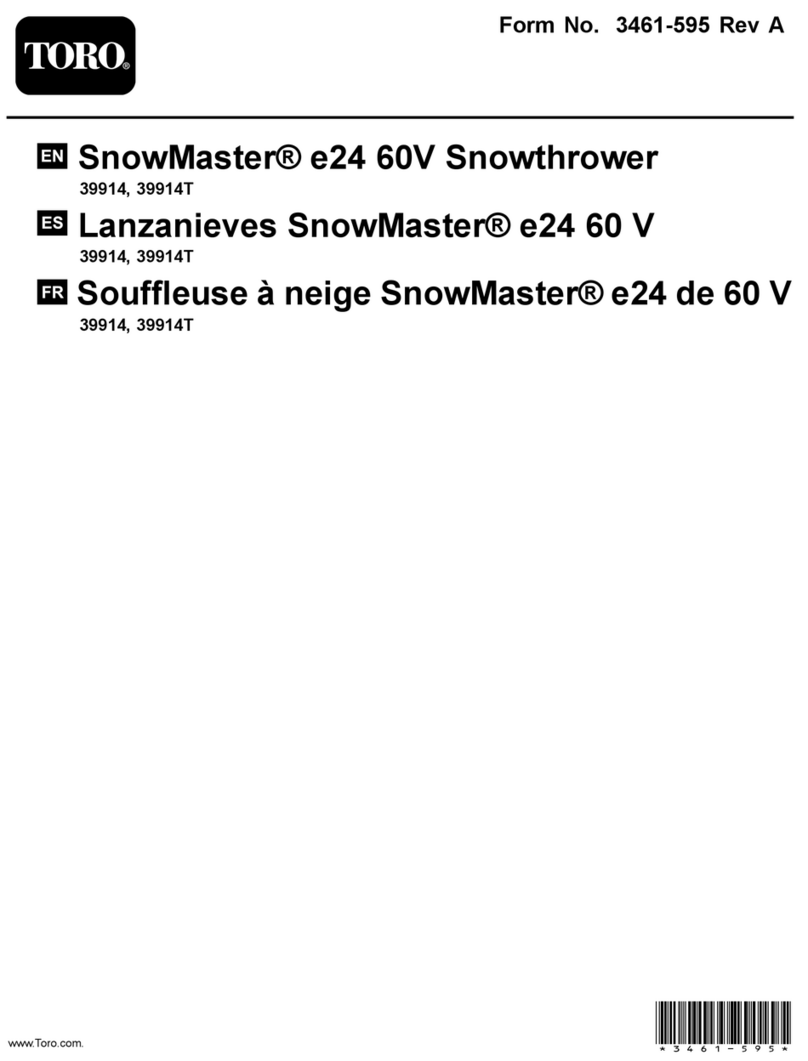 Toro SnowMaster e24 User manual Toro SnowMaster e24 User manual