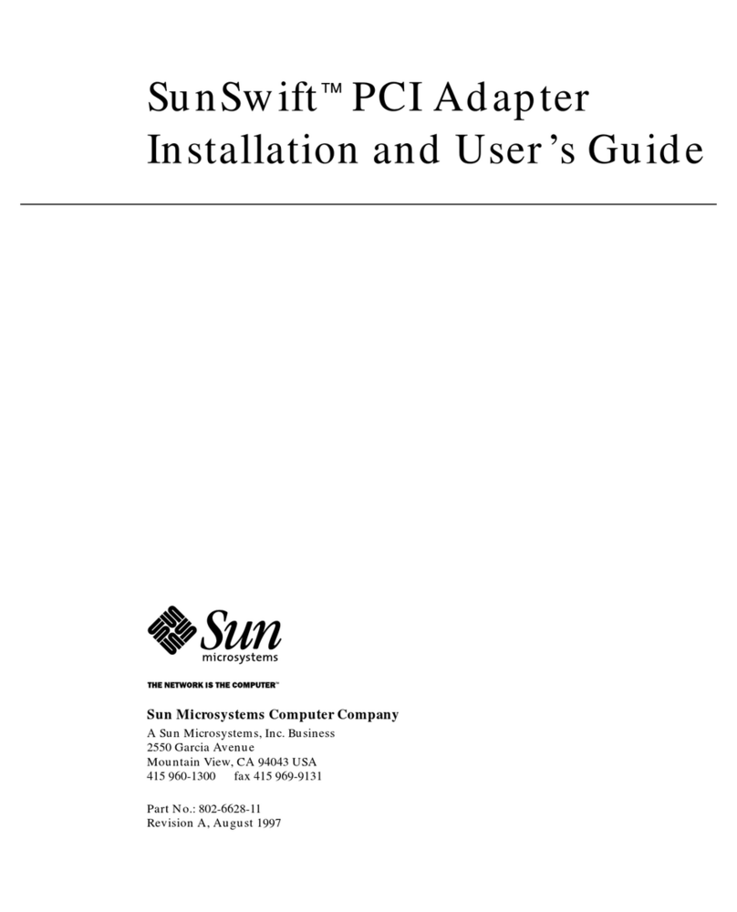 Sun Microsystems SunSwift User manual
