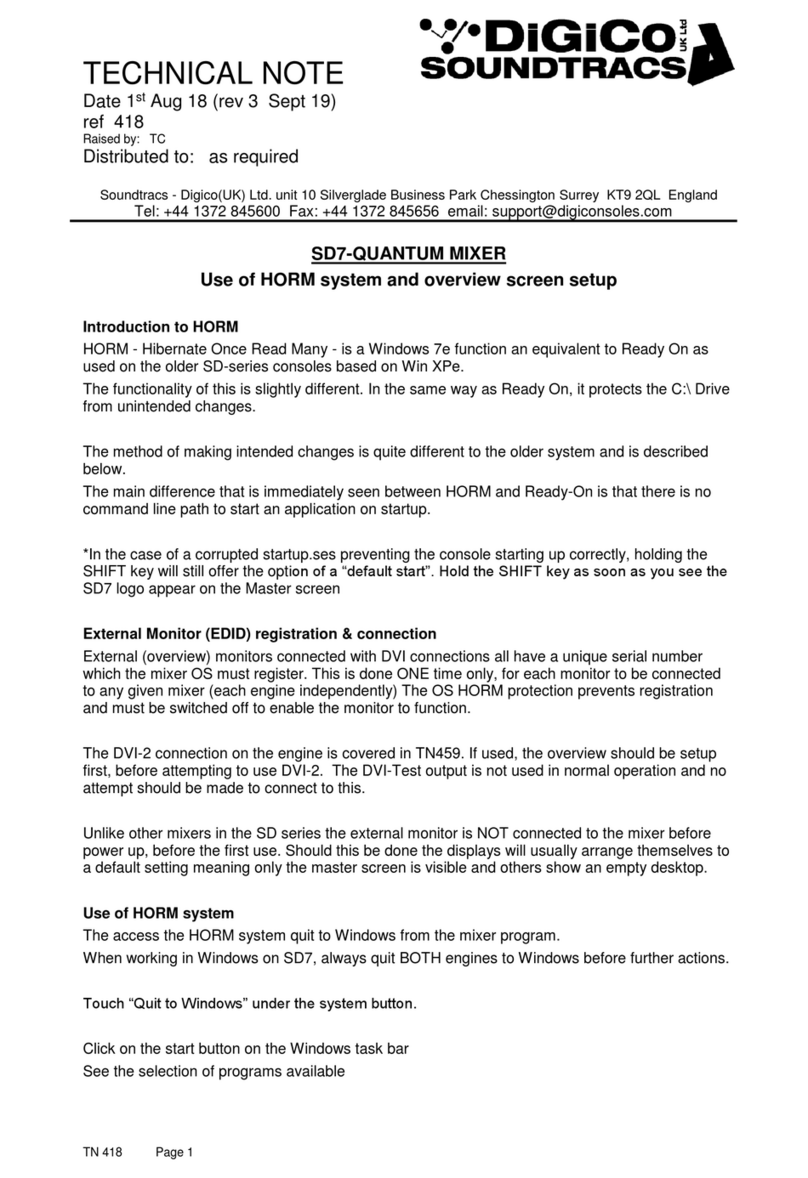 digico SD7-QUANTUM Specification sheet