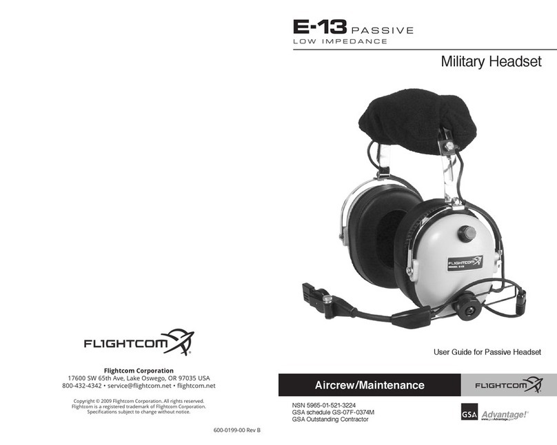 Flightcom E-13 User manual