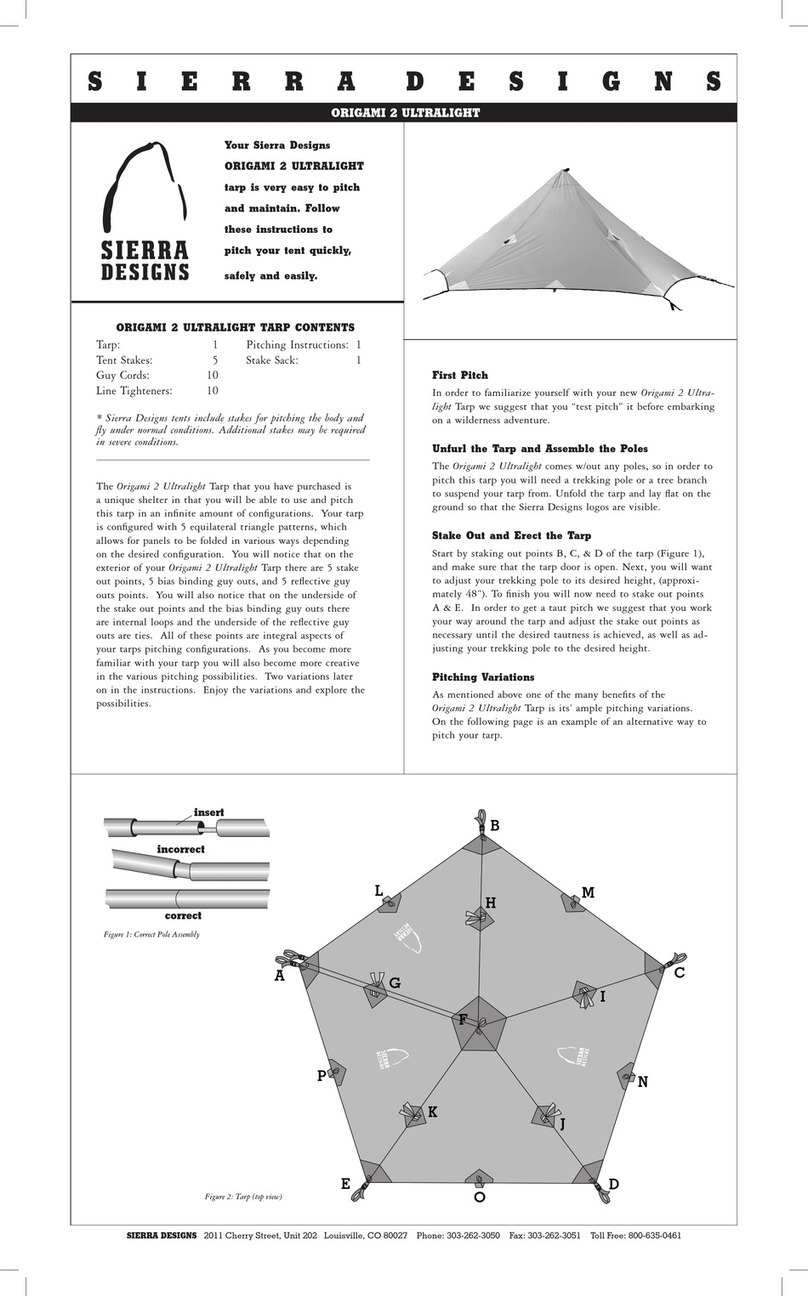 Sierra Designs ORIGAMI 2 ULTRALIGHT User manual