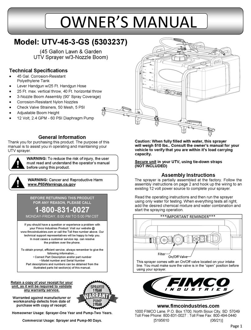 Fimco 5303237 User manual