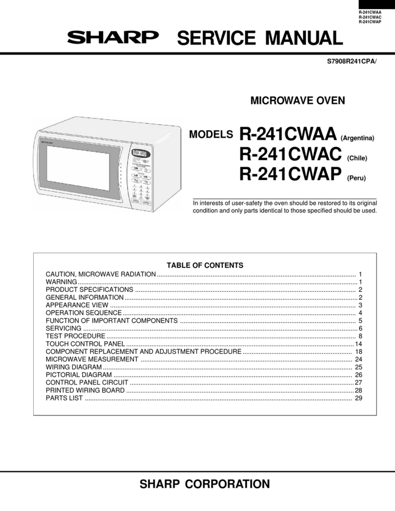 Sharp R-241CWAA User manual