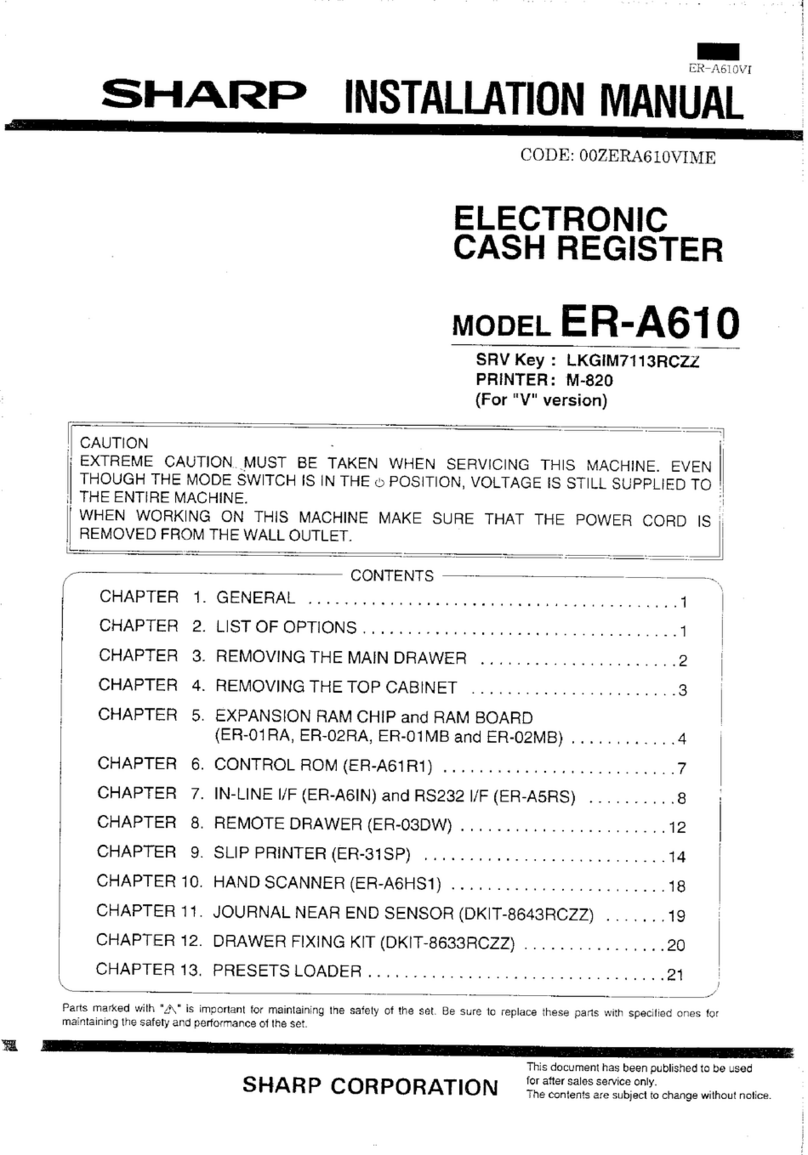 Sharp ER-A610 User manual