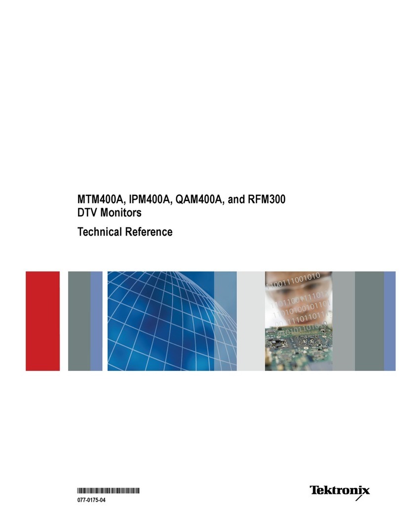 Tektronix QAM400A Use and care manual