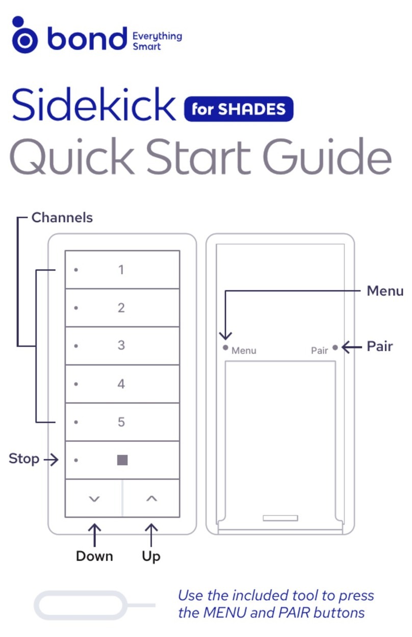 Bond Sidekick User manual