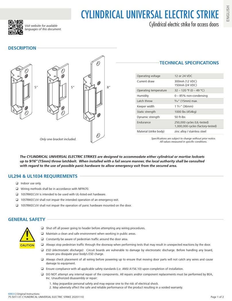 BEA UL294 User manual