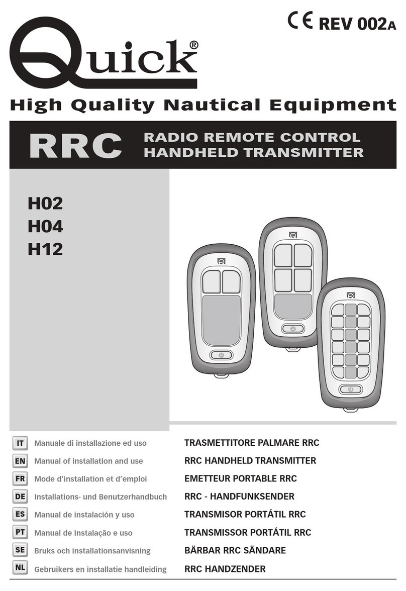 Quick RRCH02 Reference manual
