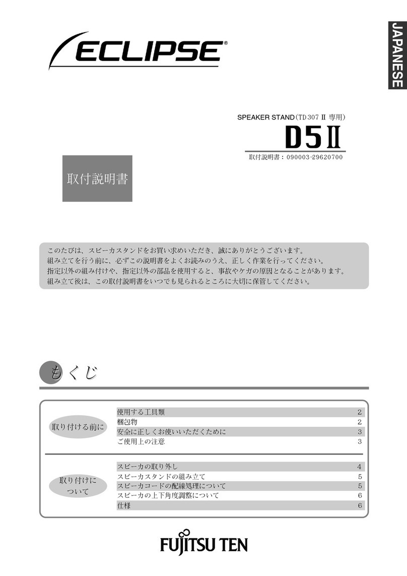 Fujitsu Ten ECLIPSE D5II User manual