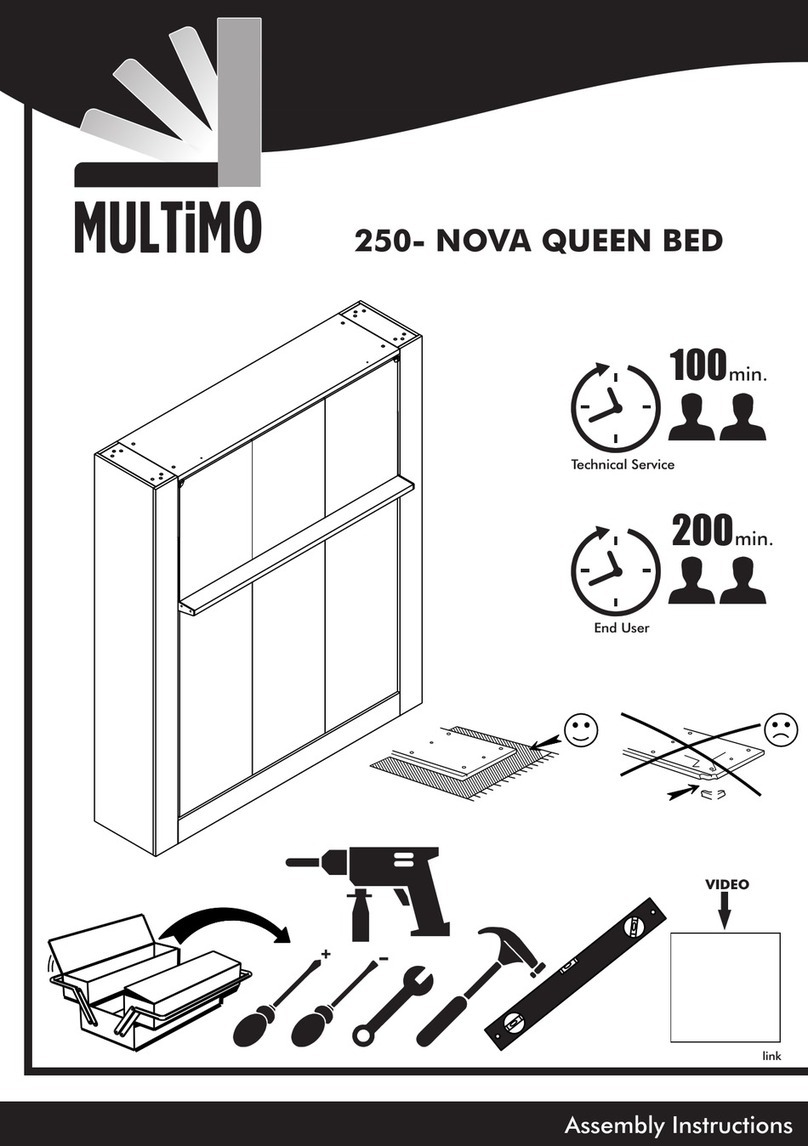 Multimo 250-NOVA QUEEN BED User manual