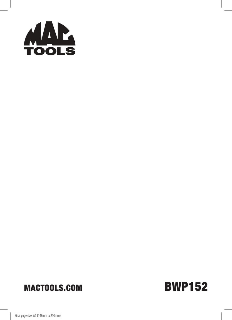 MAC TOOLS BWP152 User manual