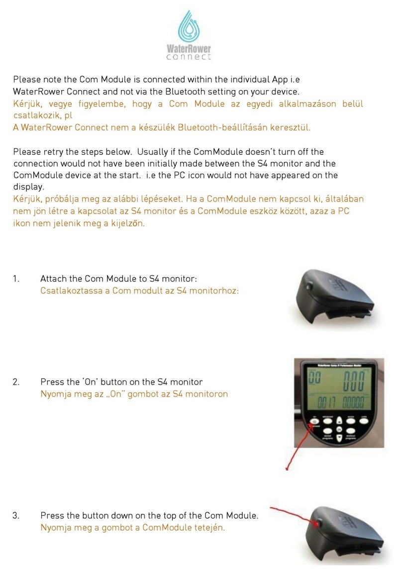 WaterRower ComModule User manual
