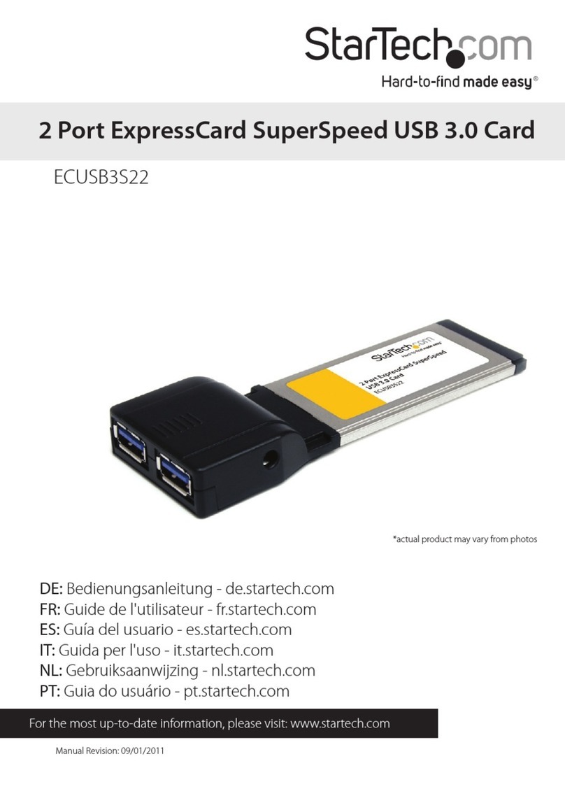 StarTech.com ECUSB3S22 User manual