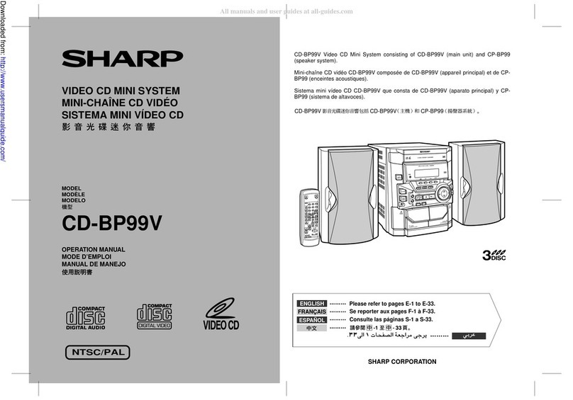Sharp CP-BP99V User manual