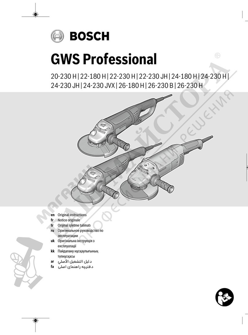 Bosch GWS Professiona 20-230 H User manual