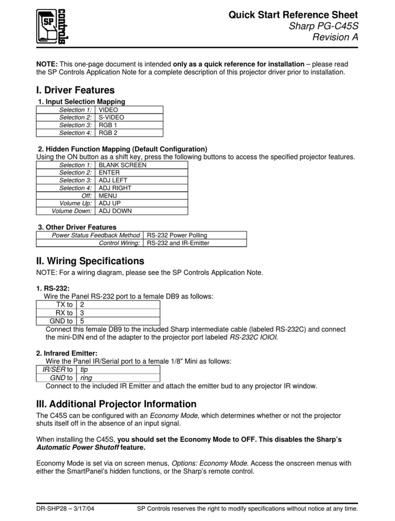 Sharp Notevision PG-C45S User manual