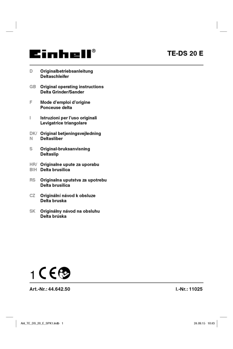 EINHELL TE-DS 20 E User manual