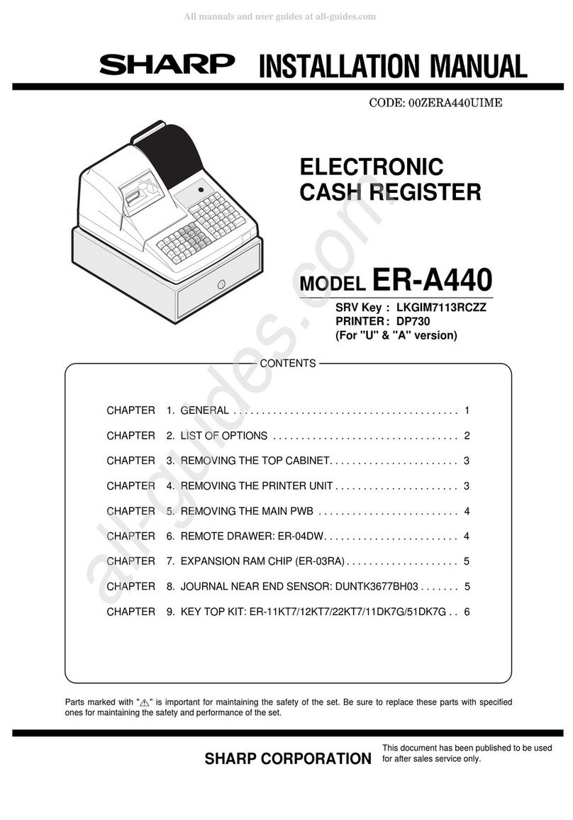 Sharp ER-A440 User manual