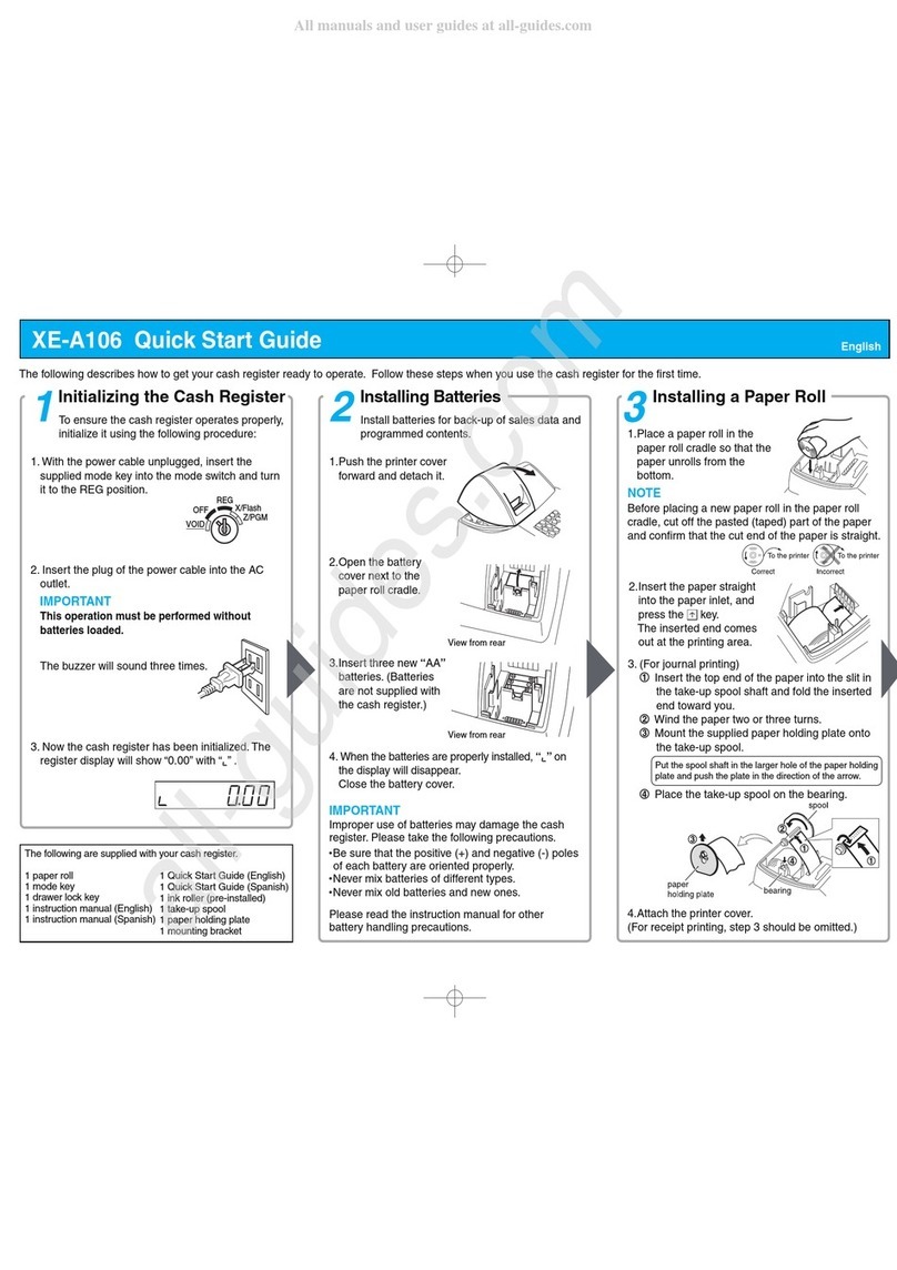 Sharp XE-A106 User manual