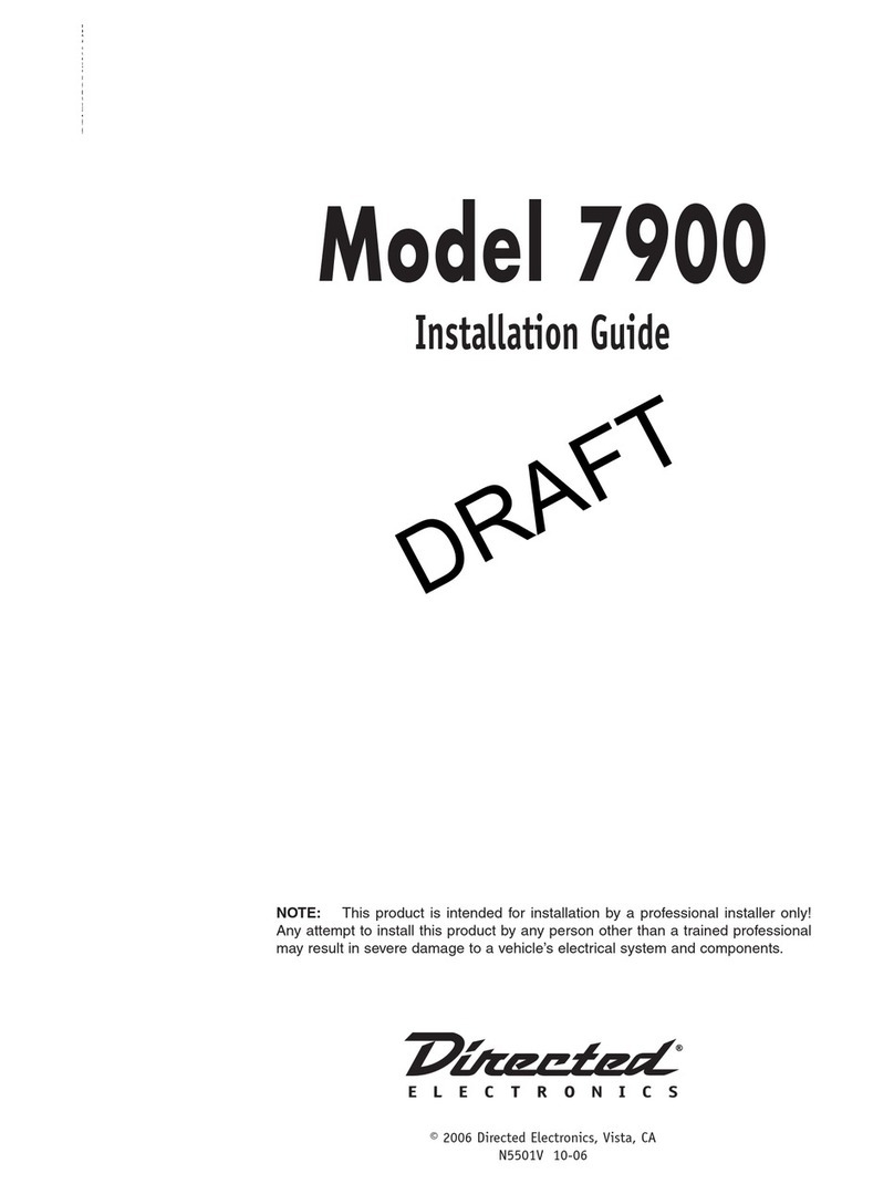 Directed Electronics 7900 User manual