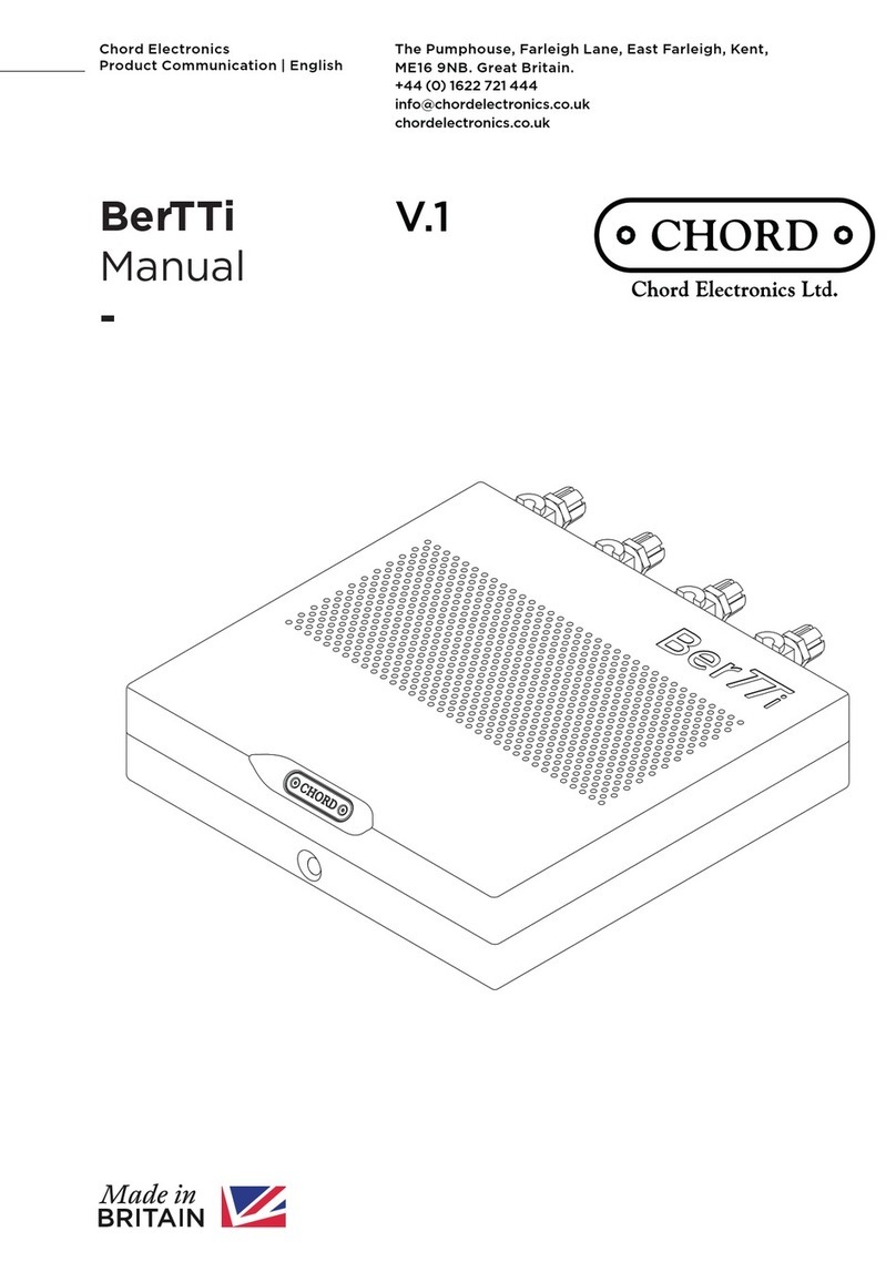 Chord BerTTi User manual