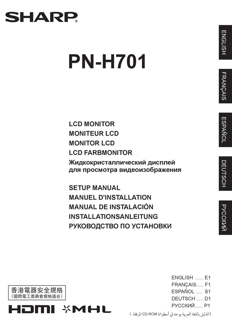 Sharp PN-H701 User guide
