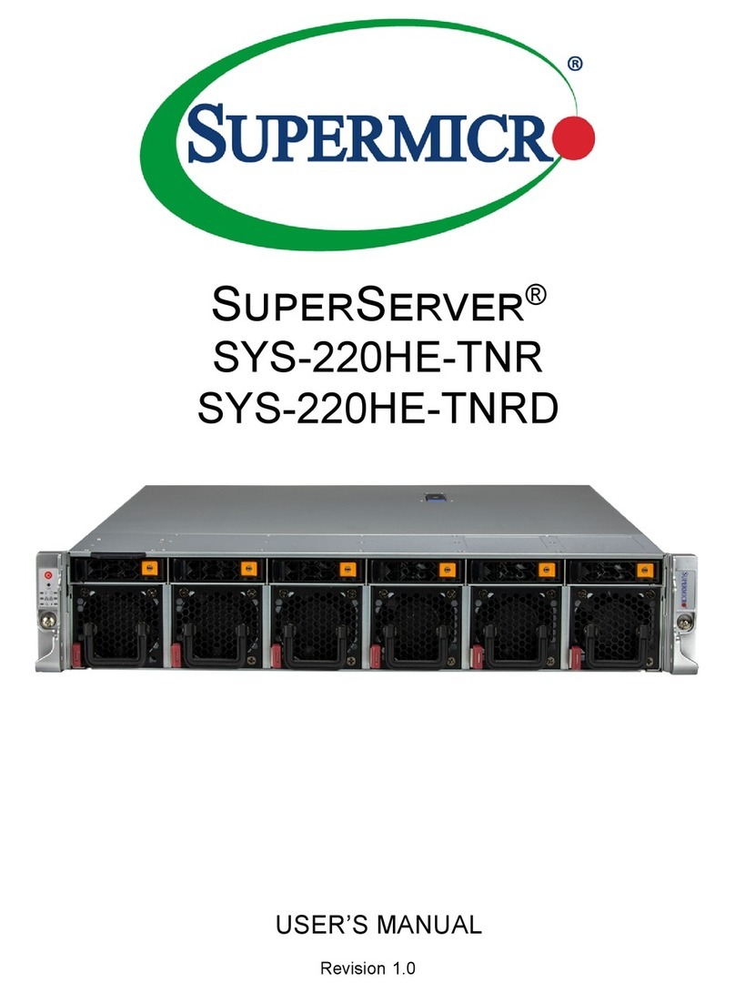 Supermicro SuperServer SYS-220HE-TNR User manual