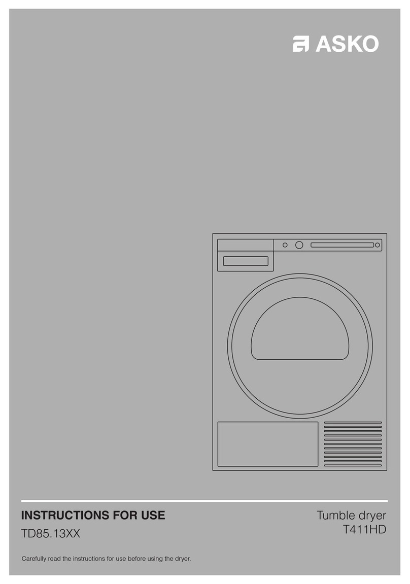 Asko T411HD User manual