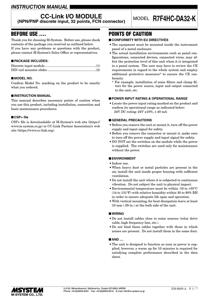 M-system R7F4HC-DA32-K User manual
