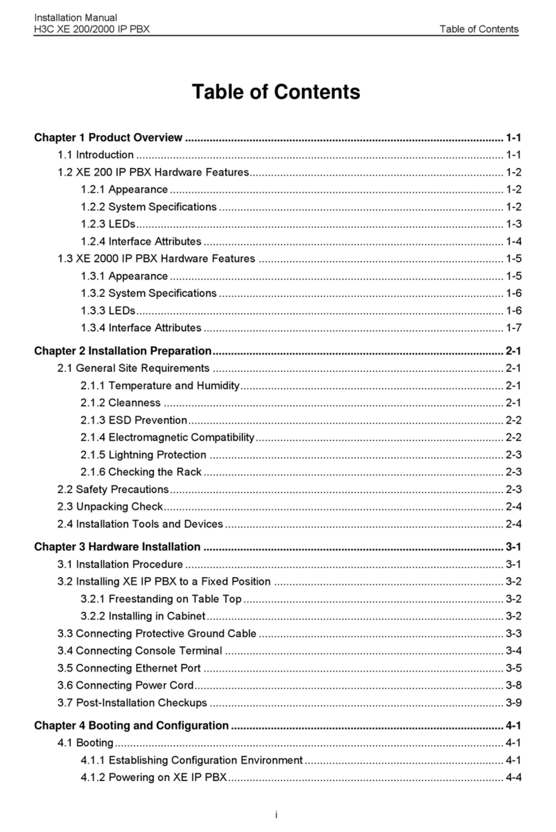 H3C XE 200 IP User manual