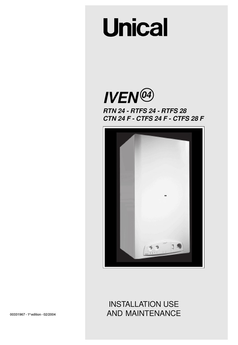 Unical IVEN 04 RTN 24 Quick start guide