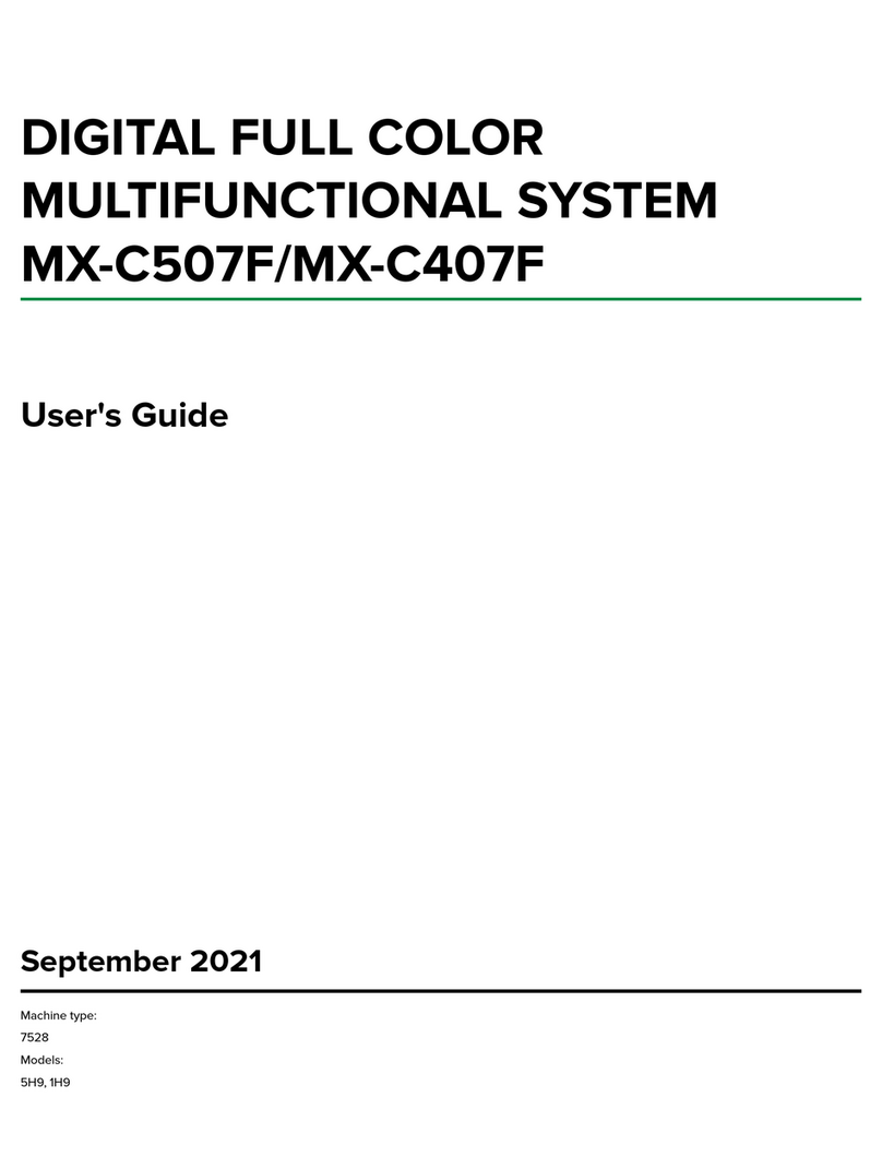 Sharp MX-C407F User manual