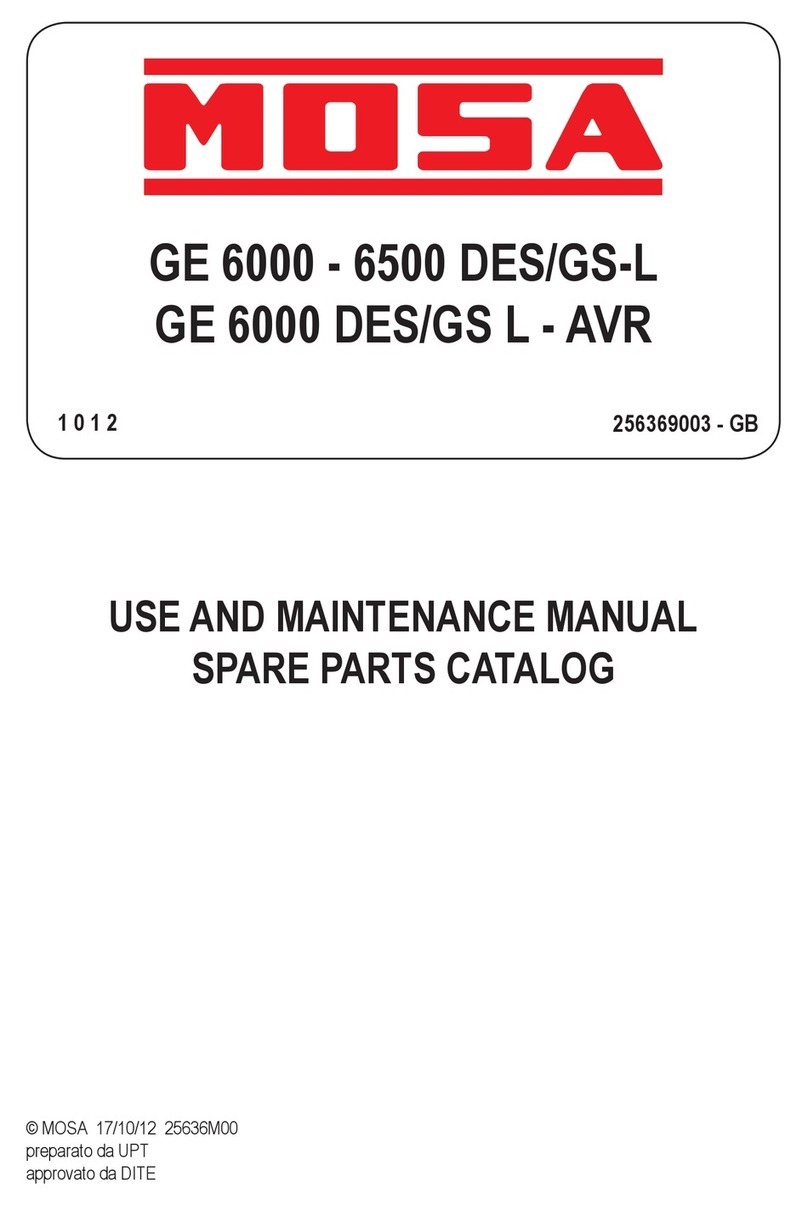 Mosa GE 6000 DES/GS L - AVR User manual