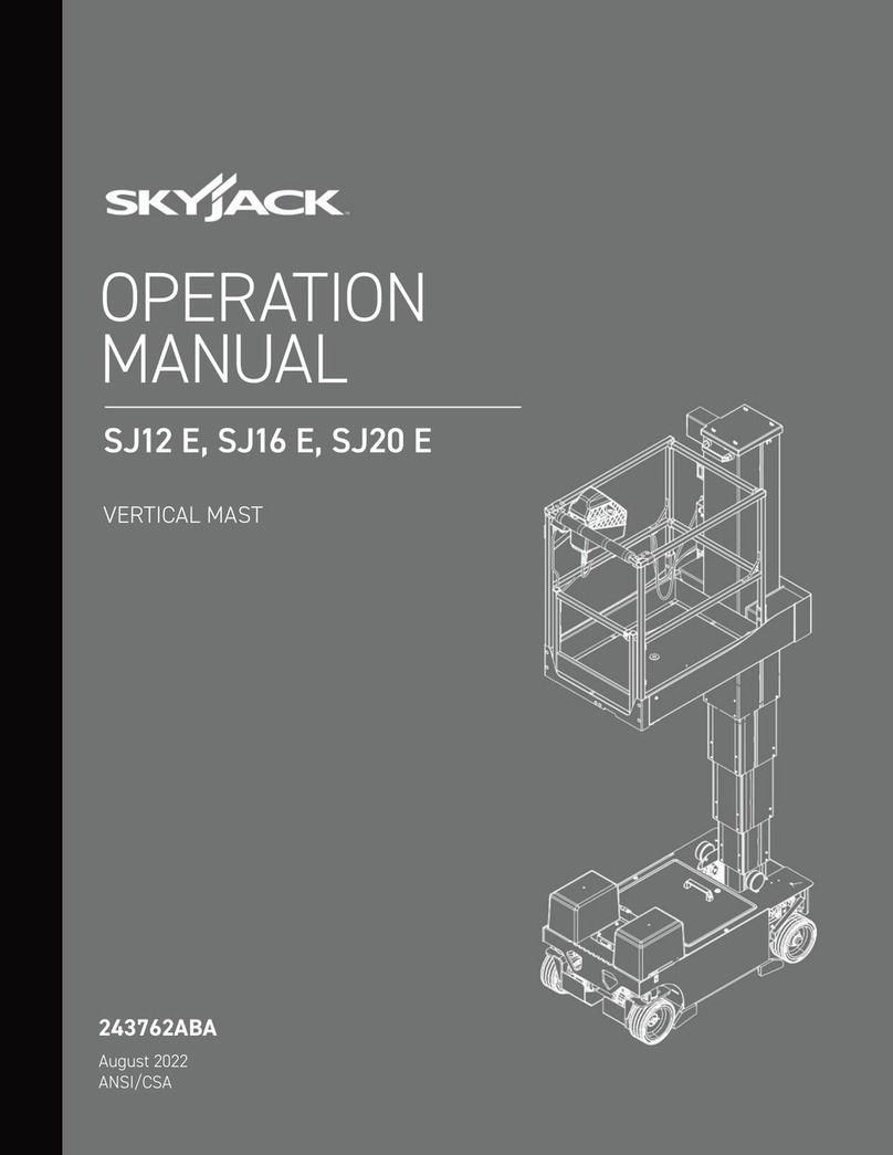 Skyjack SJ12 E User manual Skyjack SJ12 E User manual