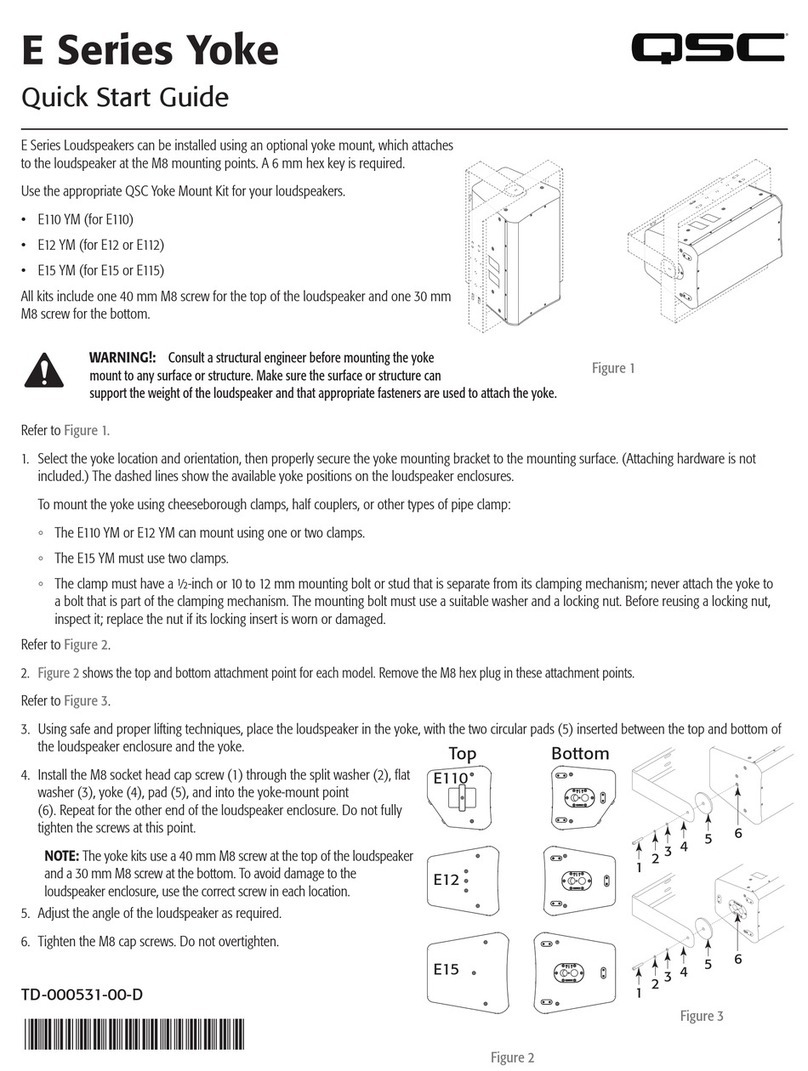 QSC E110 YM User manual