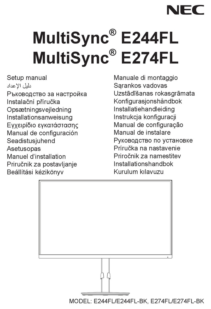 NEC MultiSync E244FL User guide